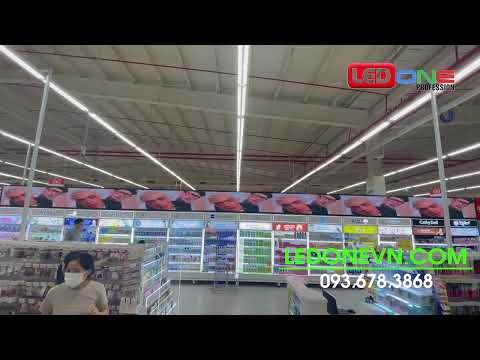 GO Hải Dương | Big C Hải Dương | Ledone lắp đặt dự án thầu màn hình LED P2.5 Kệ tủ gian hàng Mỹ phẩm
