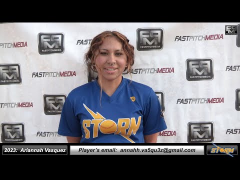 2023 Ariannah Vasquez Athletic Lefty First Base & Outfielder Softball Skills Video California Storm