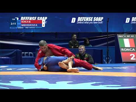 Qual. Men's GP Gi - 77 kg: M. RONCA (ITA) v. R. NARUSEVICIUS (LTU)