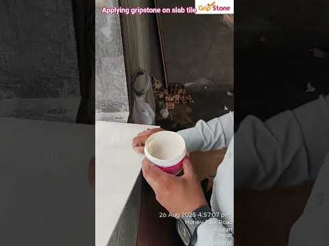 applying gripstone on slab tile @Gripstone2207 @themanishboss