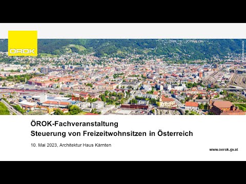 , title : 'ÖROK-Fachveranstaltung "Steuerung von Freizeitwohnsitzen in Österreich"'