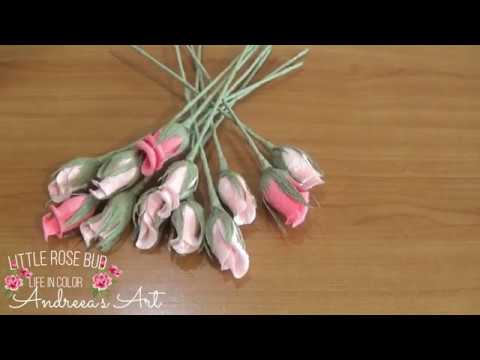 Rose Bud From Crepe Paper Easy Tutorial Boboci de trandafiri