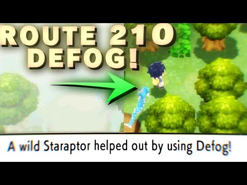 ROUTE 210 - How To Get Defog To Clear Fog! Pokemon Brilliant Diamond Shining Pearl!