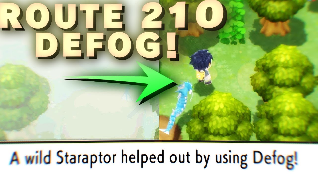 ROUTE 210 - How To Get Defog To Clear Fog! Pokemon Brilliant Diamond Shining Pearl!