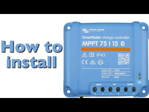 How to install a Victron SmartSolar MPPT 75115 charge controller - And configure the  Bluetooth APP!