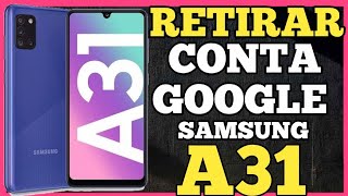 Como Formatar fazer Desbloqueio CONTA GOOGLE Android 9, 10, 11 Samsung A31. #contagoogle #frpbypass