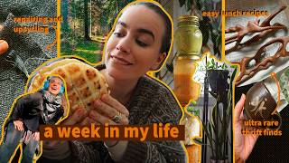 A WEEK IN MY LIFE // thrifting, easy recipes and practising crafts (it's finally spring!!!)