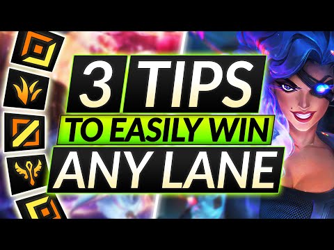 ULTIMATE LANING PHASE GUIDE - The 3 Tips Challengers ABUSE - LoL Guide