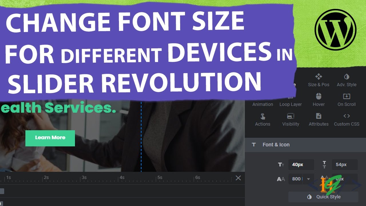 How to Set Different Font Size for Different Devices in Slider Revolution in WordPress