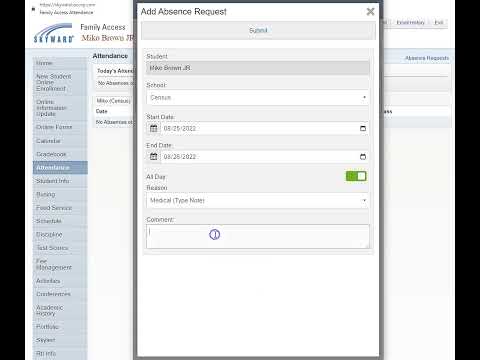 Submit A Student Absence Request In Skyward