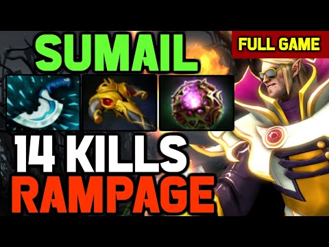 Sumail EXORT BUILD Invoker MASSIVE COMBOS Rampage - Last of 7.27d