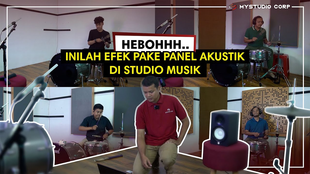 WAJIB NONTON!!!...INILAH EFEK PAKE PANEL AKUSTIK DI STUDIO MUSIK