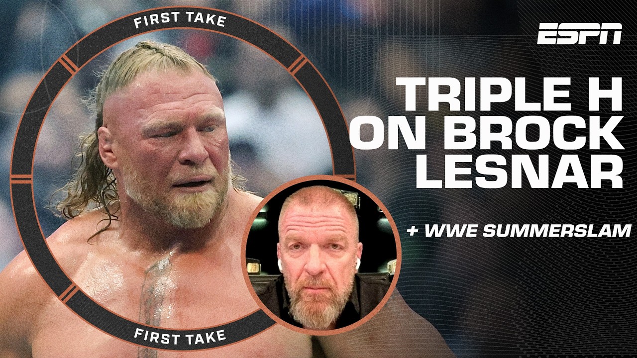 Triple H talks WWE SummerSlam ➡️ Oba Femi 🆚 Brock Lesnar & CM Punk-Cody Rhodes rivalry | First Take