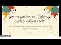Multiplication Pumpkin Representing And Solving Multiplication Facts