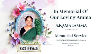 MEMORIAL SERVICE //APO. PAUL SIROJ//EL-SHADDAI MINISTRIES\\TANUKU\\22-06-2025.