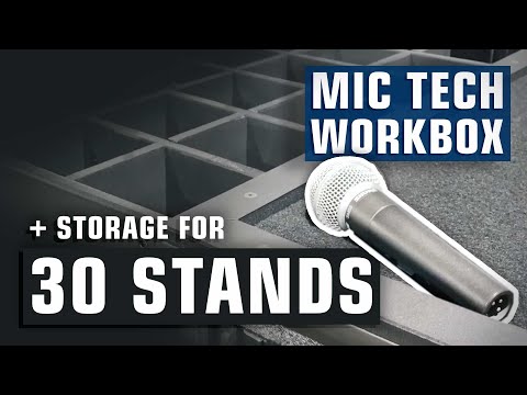 30 Capacity Mic Stand Tech Workbox | LM CASES [QUICK VIEW]