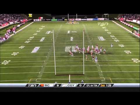 CFL BC 29, Calgary 10 - September 25, 2010