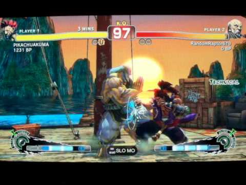 SSFIV ENDLESS BATTLE MATCH JR RODRIGUEZ ( AKUMA ) VS Raptor's Cousin ( GOUKEN ) ON PS3 GAME 4