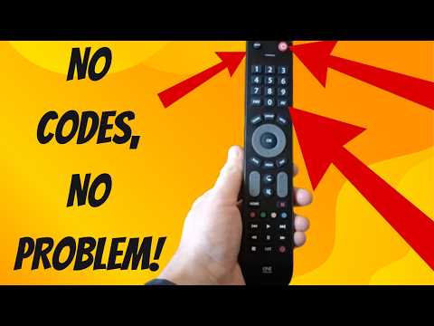 Easy One for All Remote Set-up (When You Don't Have Codes)