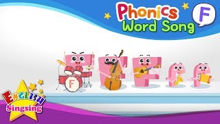Phonics Word song F - English Songs - Educational video for Kids