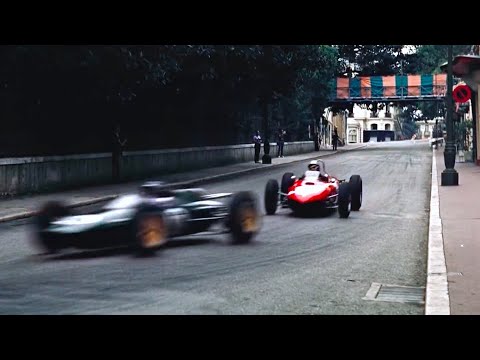 F1 1962 Monaco [60fps HD] Bruce McLaren's Victory / Ferrari 156, Porsche 804