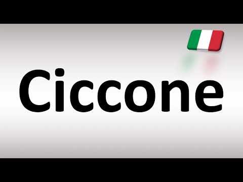 How to Pronounce Ciccone (Italian)