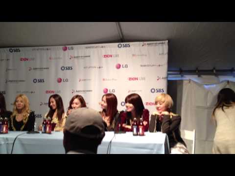 [121110] SNSD FANMEET at SBS SUPER CONCERT IN AMERICA (fancam)