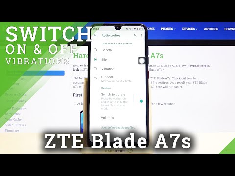 Change Vibration Settings – ZTE Blade A7s and Vibration Options