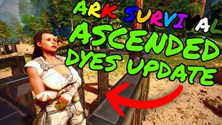 New Ark Survival Ascended Dyes Update! How to use and make all the Dyes!!!