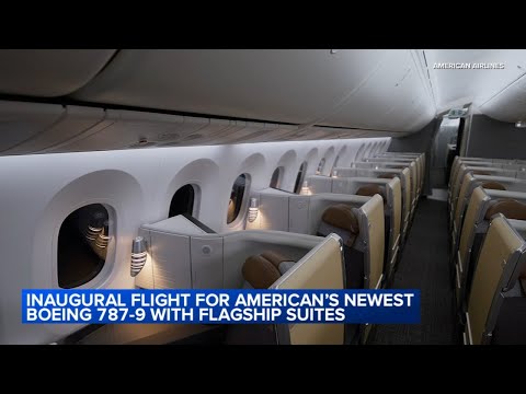 Inaugural flight for American Airlines' newest 'Flagship Suites'