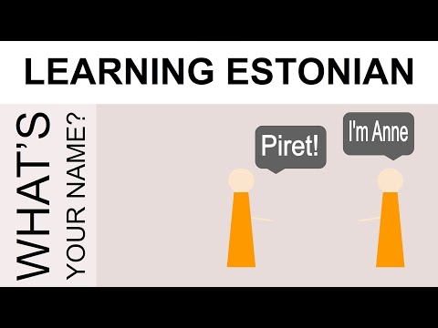 Learning Estonian #8 What’s your name?