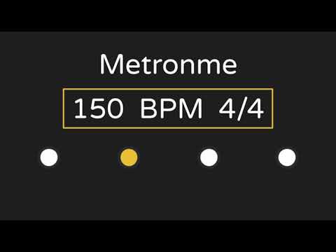 Metronome | 150 BPM | 4/4 Time (with Accent )