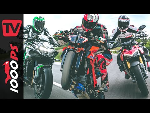 KTM 1290 Super Duke R 2020 Test - Vergleich mit 790, 890, S 1000 R, Streetfighter V4S und Z H2