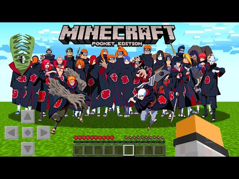 *SAIU* ADDON da AKATSUKI 3D ROUPA REALISTA no MINECRAFT PE