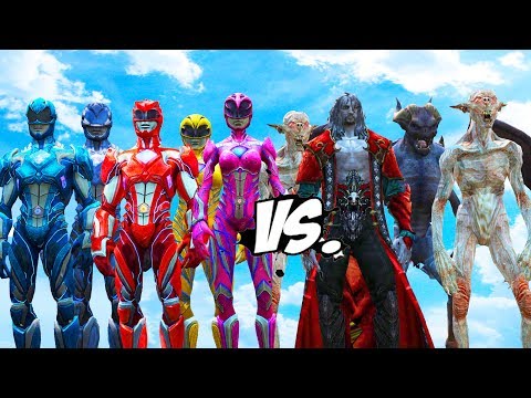 POWER RANGERS vs KING VAMPIRE - Vampires VS Power Rangers 2017 Video