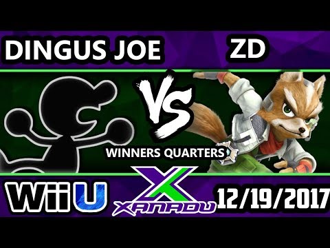 S@X 233 Smash 4 - Dingus Joe (Game & Watch) Vs. ZD (Fox) - SSB4 Winners Quarters - Smash for Wii U.