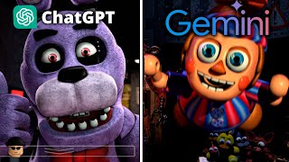 ChatGPT vs Gemini Criam FNAF 2 do Zero!
