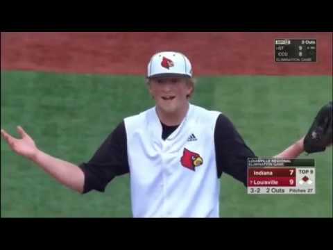 NCAA Baseball - Louisville vs Indiana Pitcher Ejection