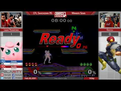 CFL Smackdown 115 Melee - Liquid`Hungrybox (Puff) vs Gahtzu (Falcon) - Winners Semis