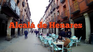 [4k] Caminando por Alcalá de Henares (Spain): C. Mayor, Catedral y Murallas