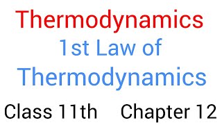 1st law of thermodynamics class 11th chapter 12th Physics concept