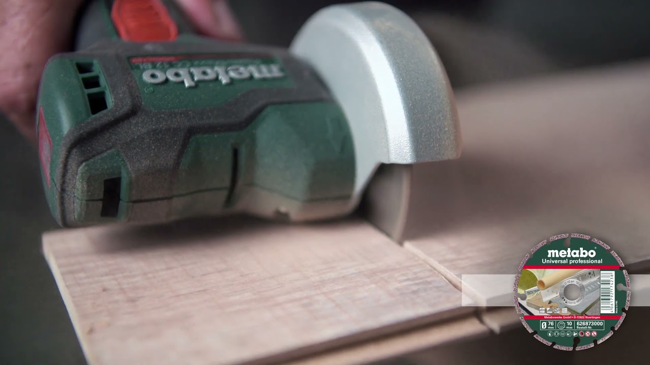 Metabo диамантен диск 125mm универсален – видео