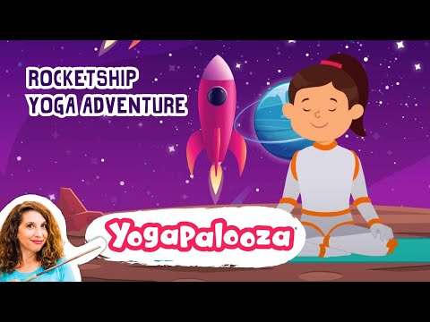 Rocket ship kids yoga and mindfulness adventure: Yoga Poses and Relaxation for kids in outer space!
