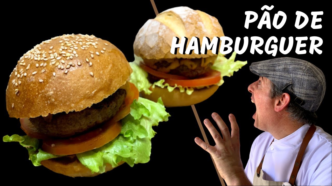Pão de Hambúrguer !!! Macio e Crocante !!!  Duas receitas incríveis !!!