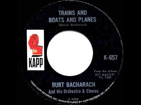 1st RECORDING OF: Trains And Boats And Planes - Burt Bacharach (1965)