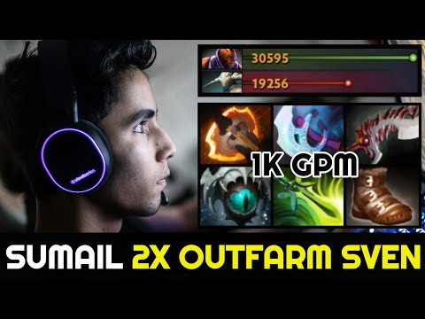 When SUMAIL Picks Anti Mage - 2x OUTFARM enemy carry 7.27 Dota 2