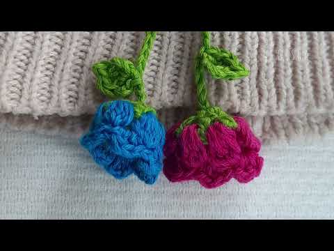 Microcrochet Lily of the valley | Easy tutorial | Crochet mini flower