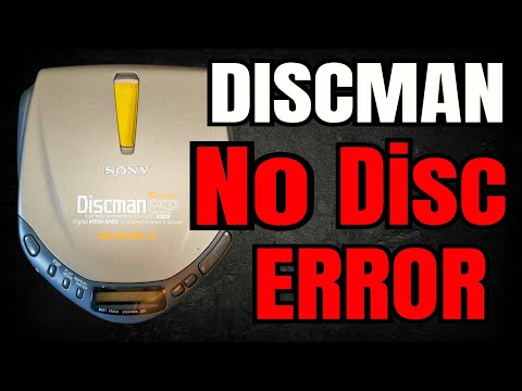 Sony Discman No Disc Error Fix Repair