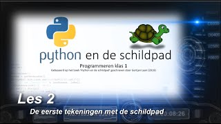 ICT-meester - Programmeren met Python: les 2 (De eerste tekeningen met de schildpad)