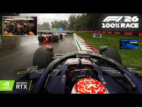 Max Verstappen's Red Bull Racing RB22 | F1 26 Ultra Realistic MOD | 2026 Imola GP 100% Race Gameplay